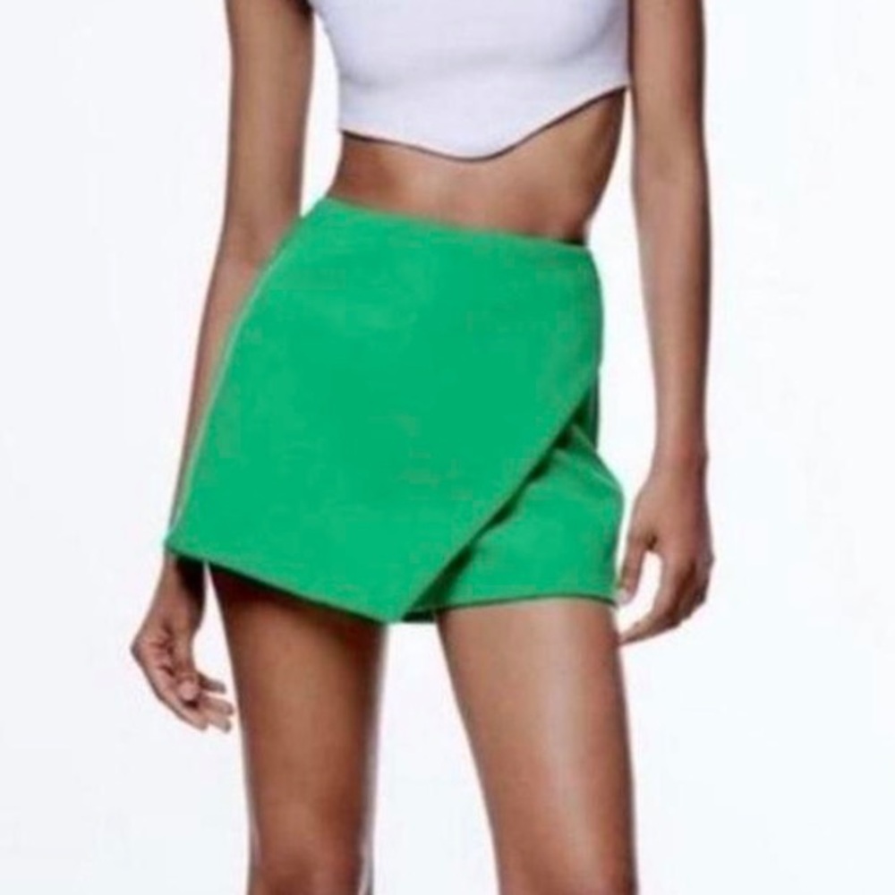 Zara Green Skort